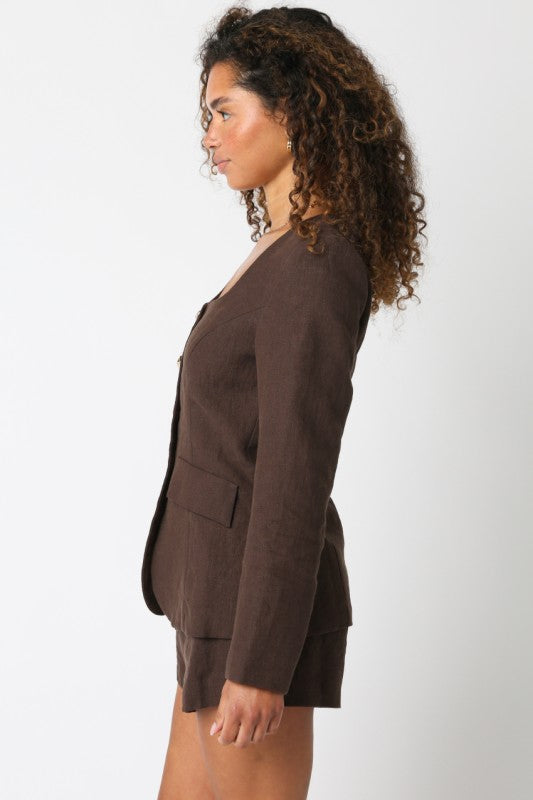 The Windsor Linen Romper