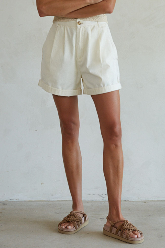 Pleated Shorts