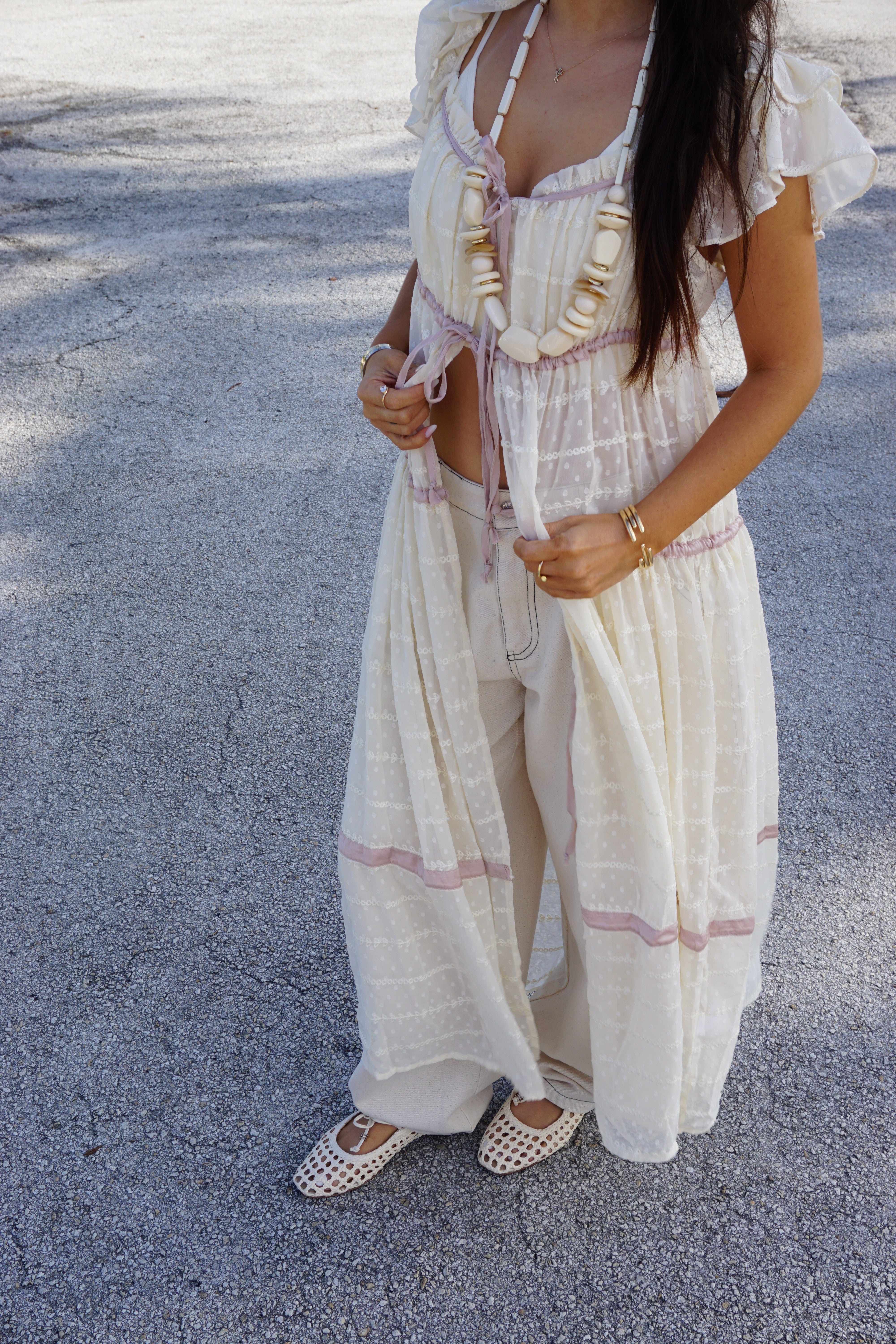 Baby Doll Tie Top