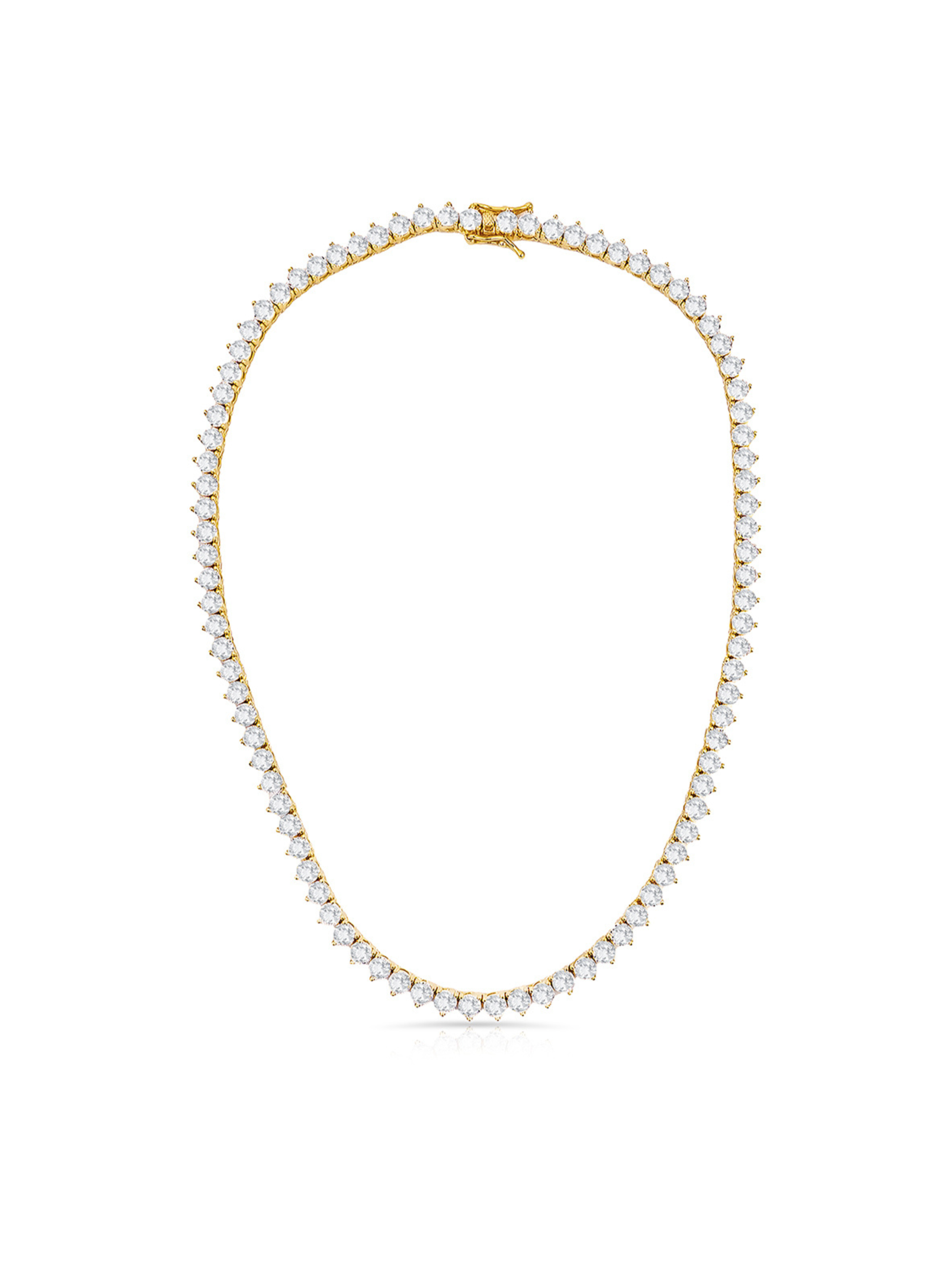 THREE POINT IMITATION DIAMOND NECKLACE