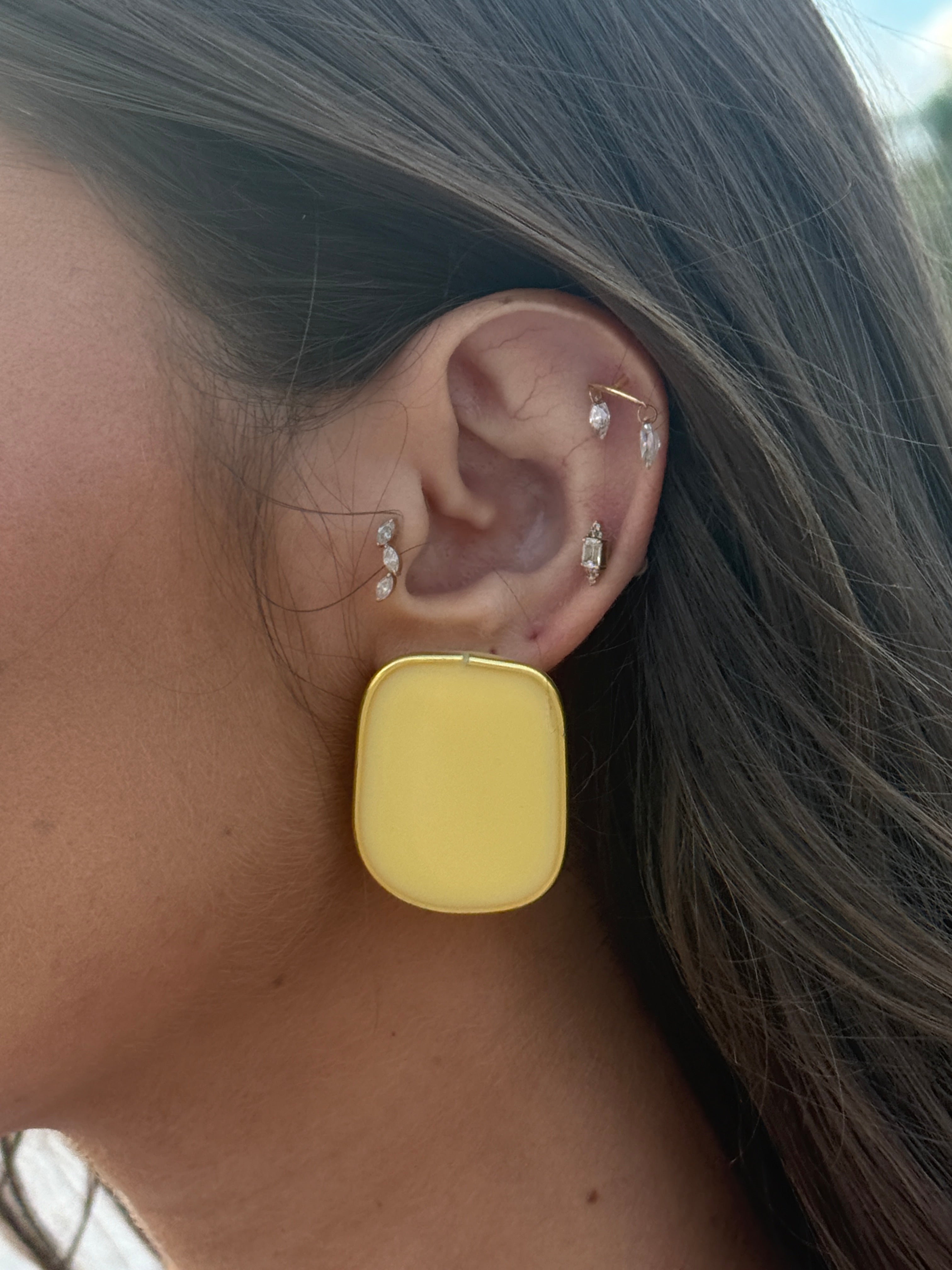Mini Lemon Stud Earrings