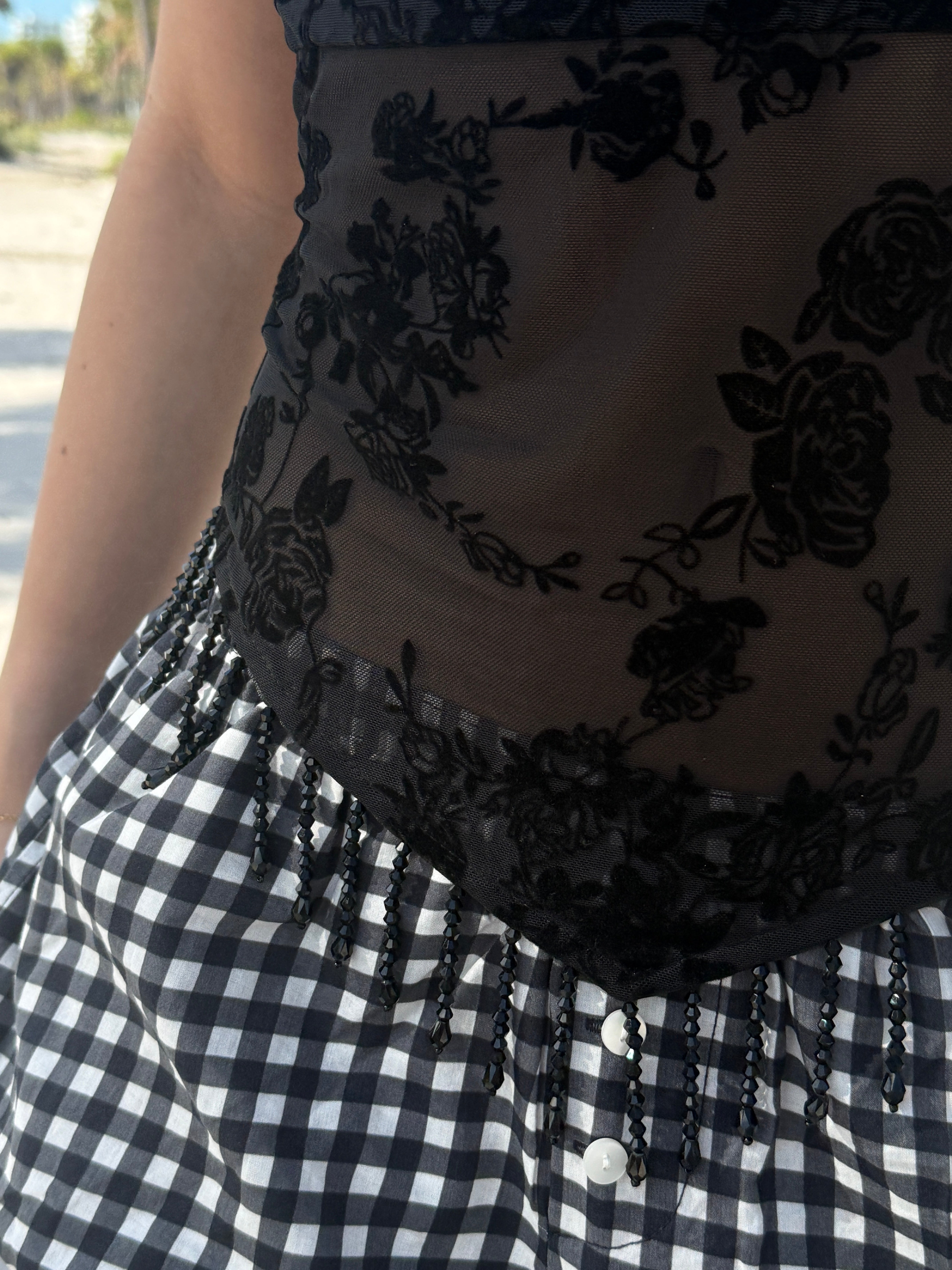 La Rosa Mesh Top