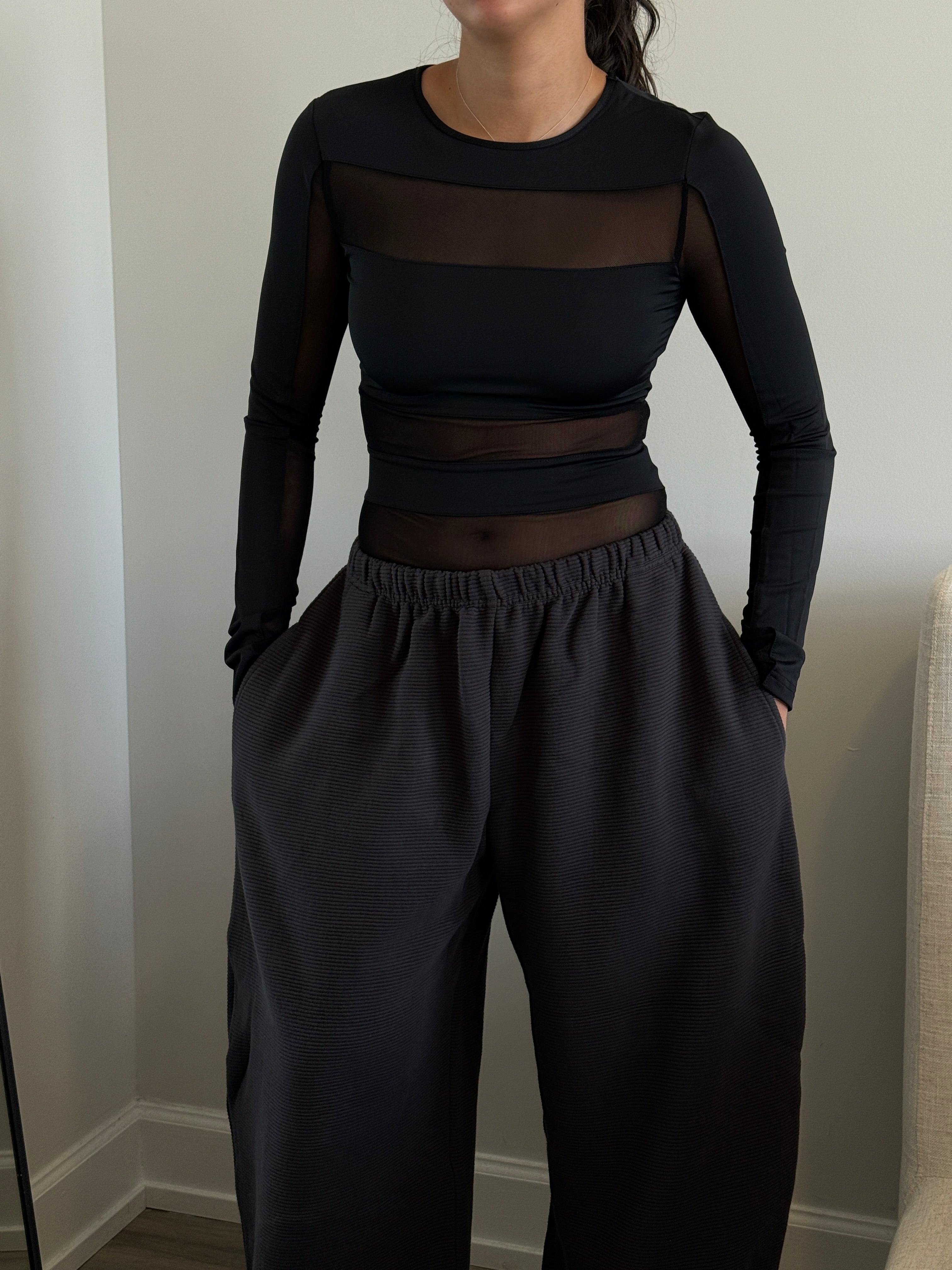 MESH KONTRAST BODYSUIT