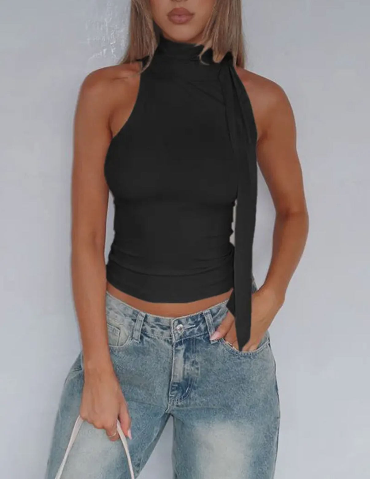 HALTER WRAP TOP