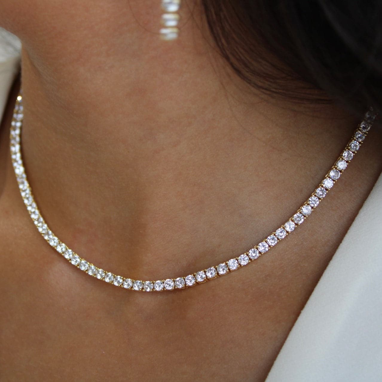 SIX FIGURE TENNIS NECKLACE
