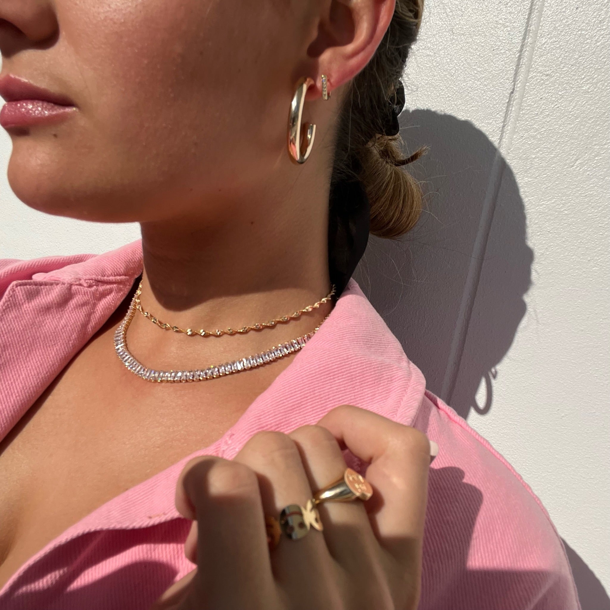 BAGUETTE TENNIS CHOKER