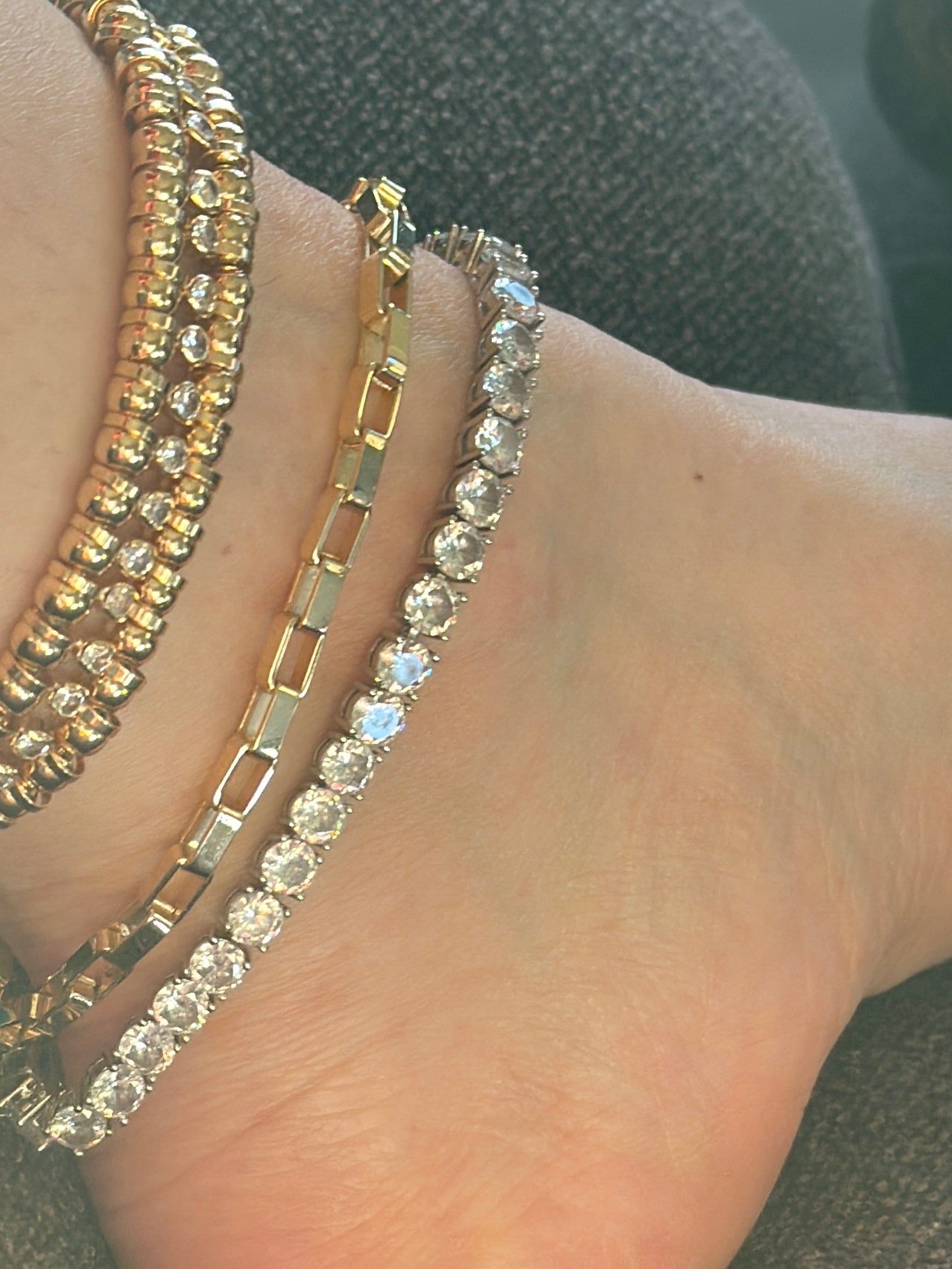 LUCKY TENNIS ANKLET 🍀