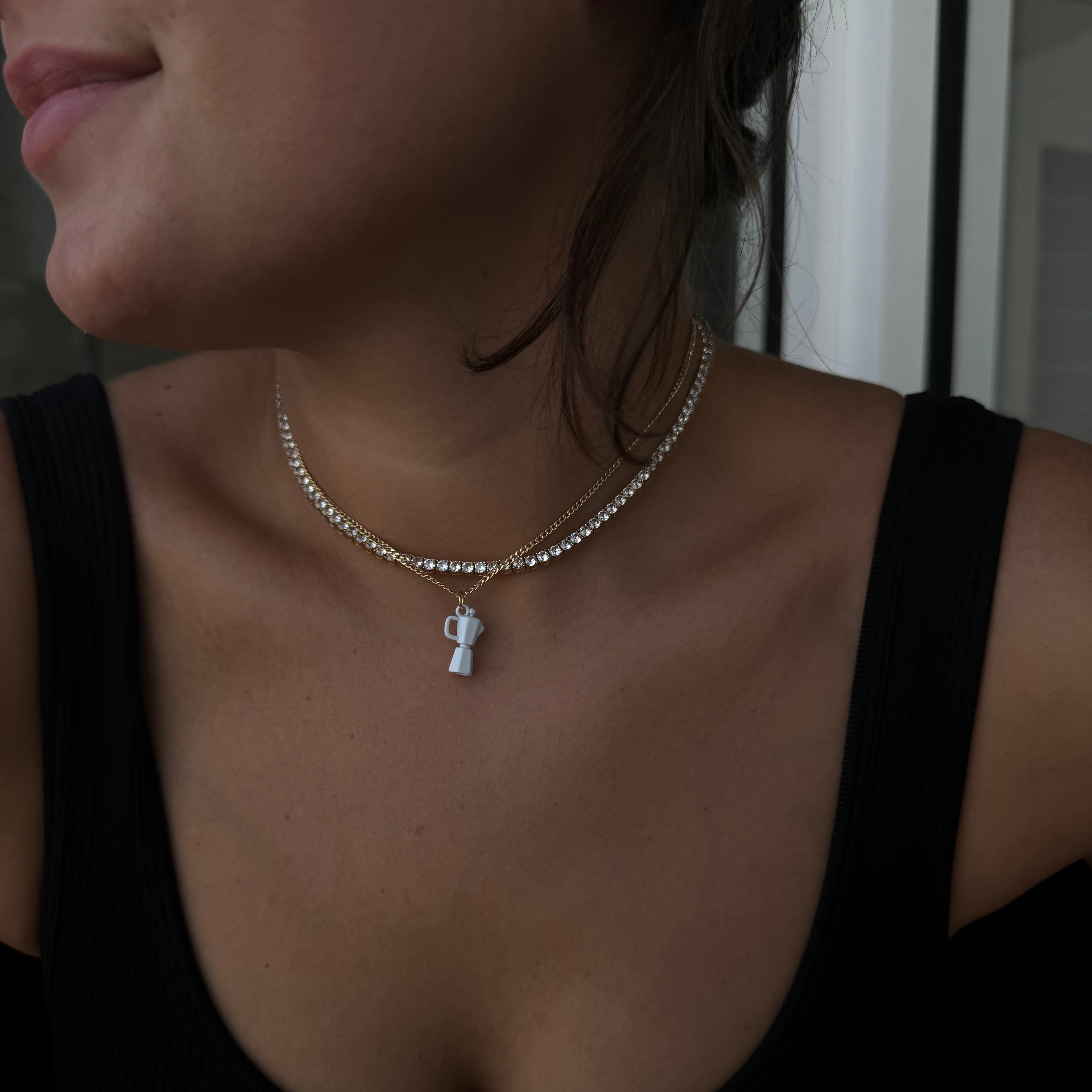 SIX FIGURE TENNIS NECKLACE