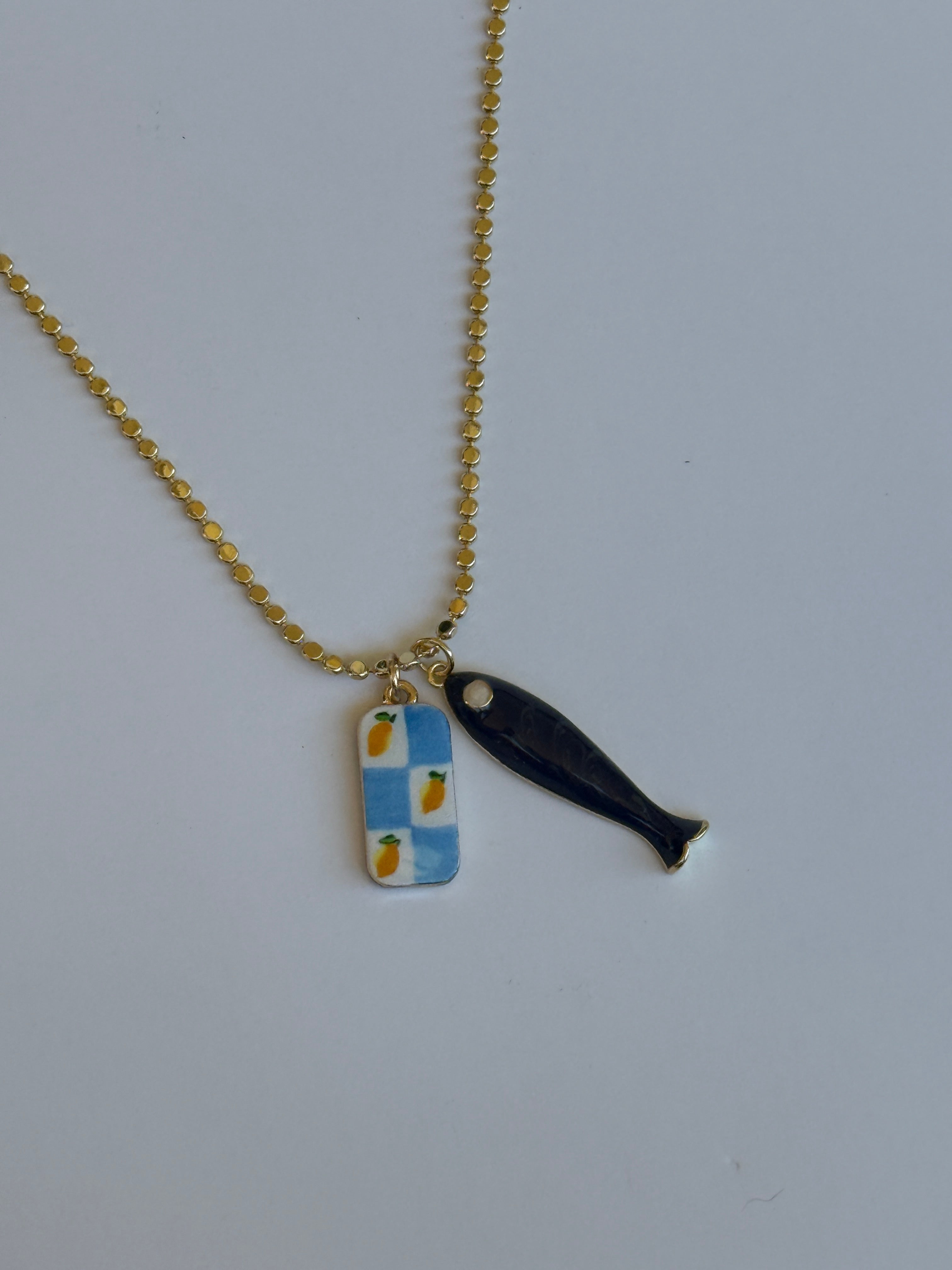 Lemon Catch Necklace