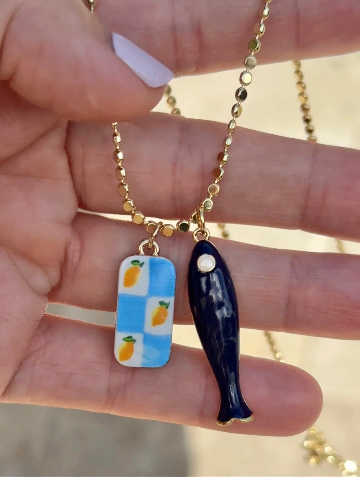 Lemon Catch Necklace