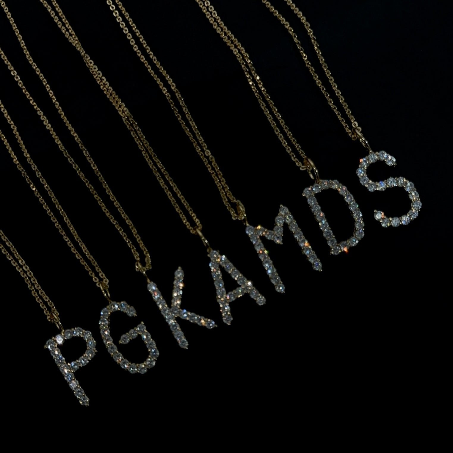 DIAMOND LETTER NECKLACE