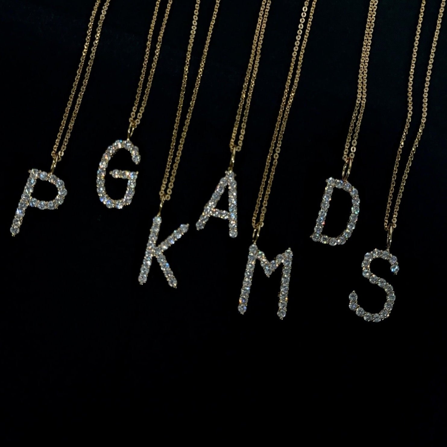 DIAMOND LETTER NECKLACE