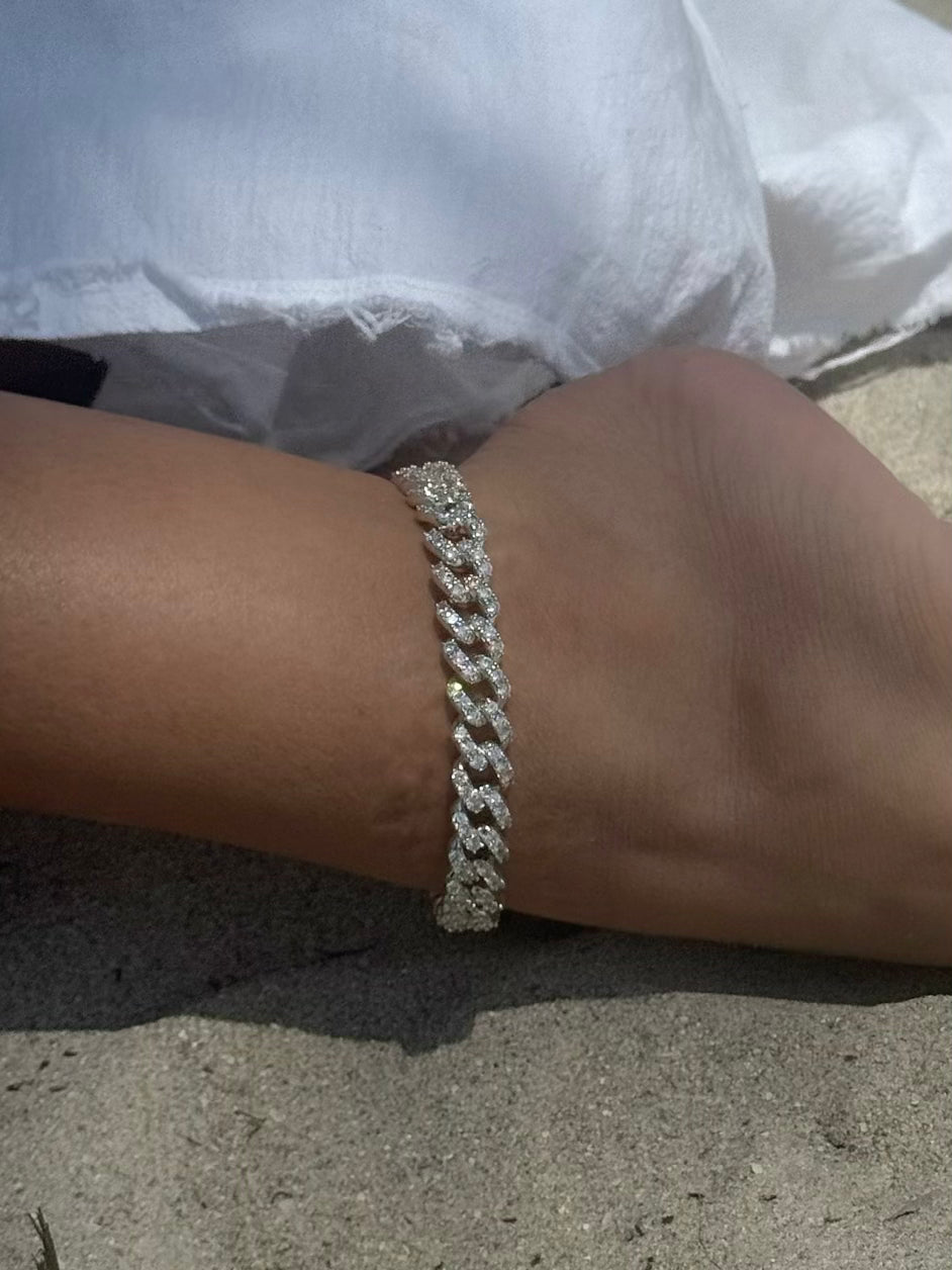 CUBAN LINK KRYSTAL ANKLET