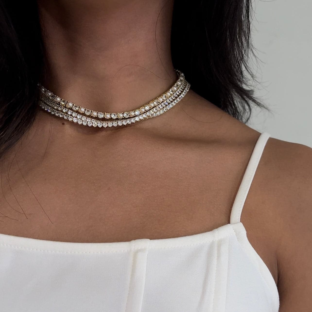 SIX FIGURE TENNIS NECKLACE