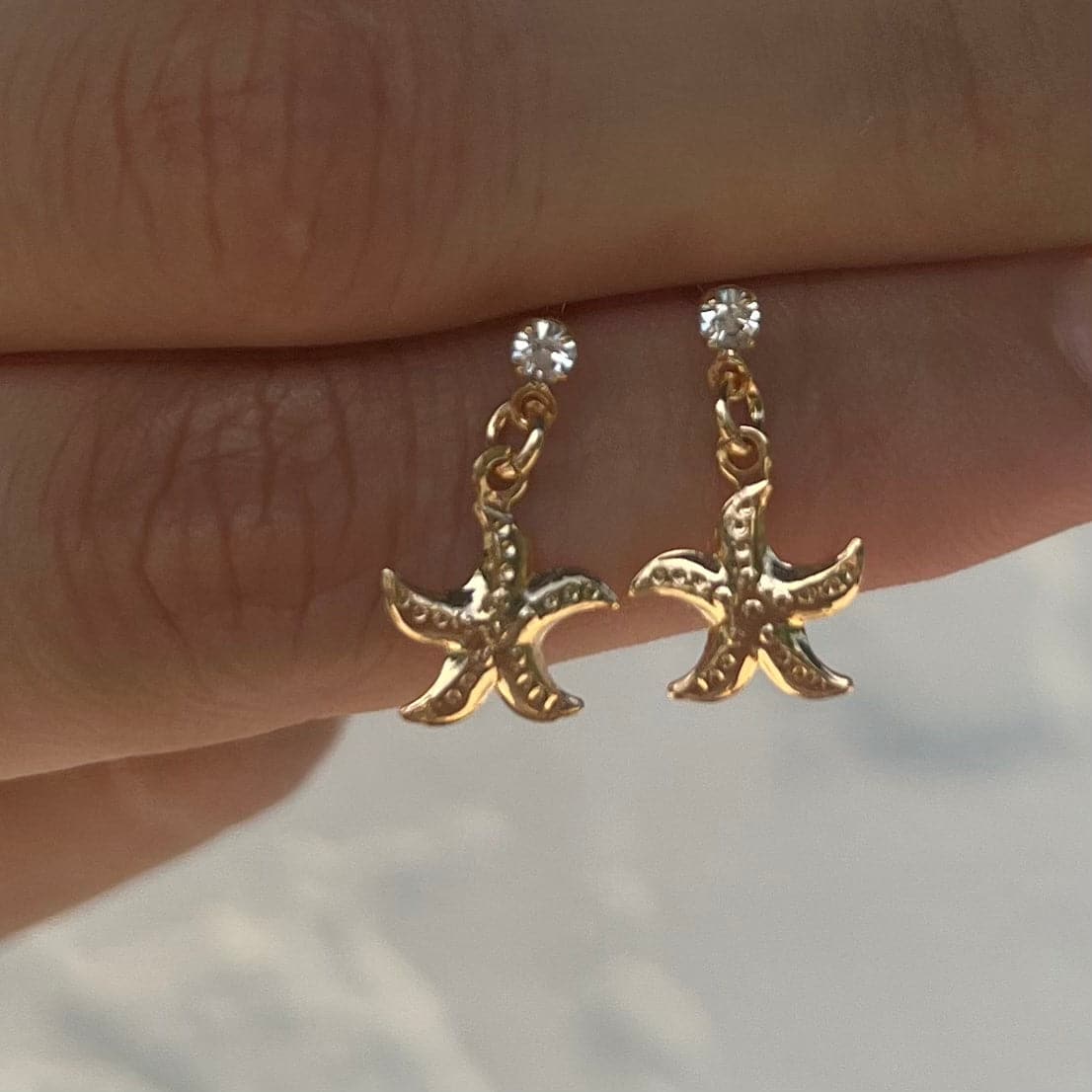 DANCING STARFISH STUDS