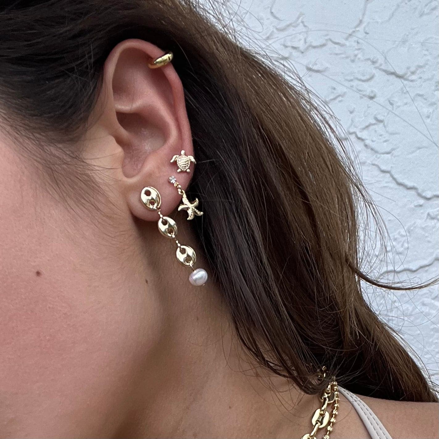 DANCING STARFISH STUDS
