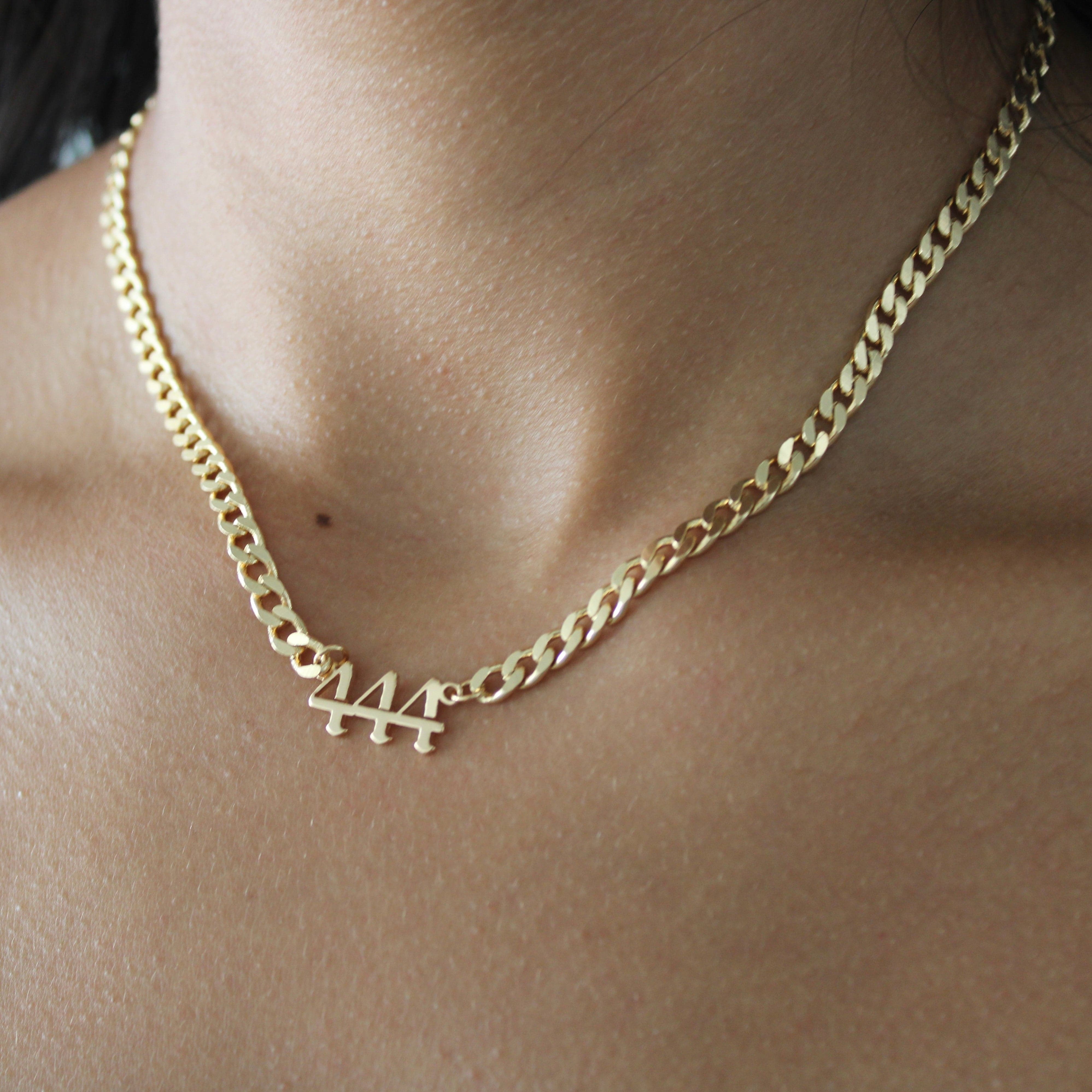 ANGEL NUMBER 444 NECKLACE
