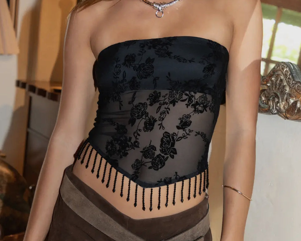 La Rosa Mesh Top