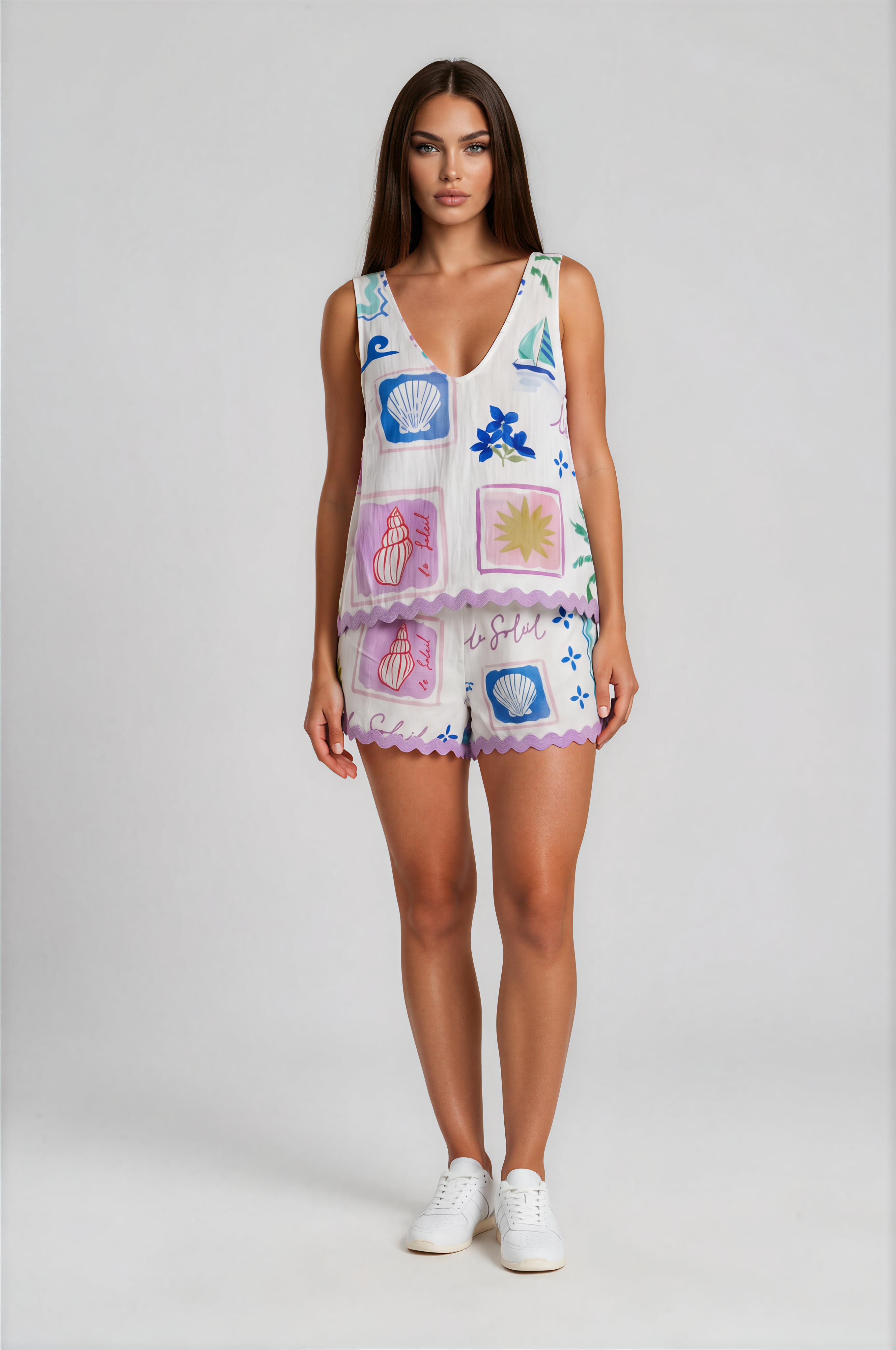 Lilac Seaside Shorts