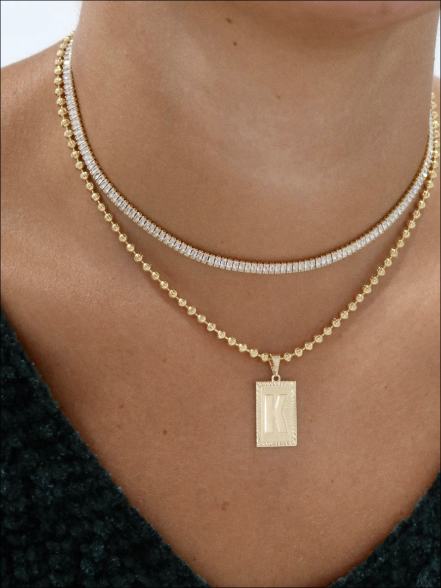 BAGUETTE TENNIS CHOKER