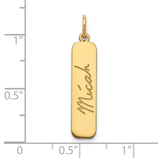 14K SIGNATURE PENDANT
