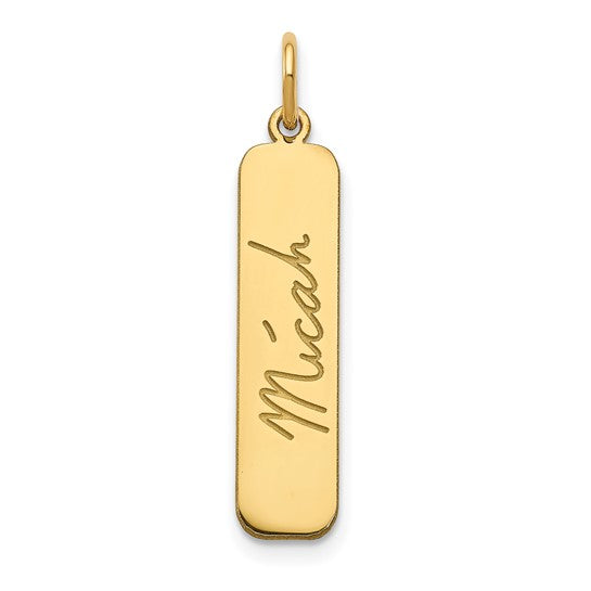 14K SIGNATURE PENDANT