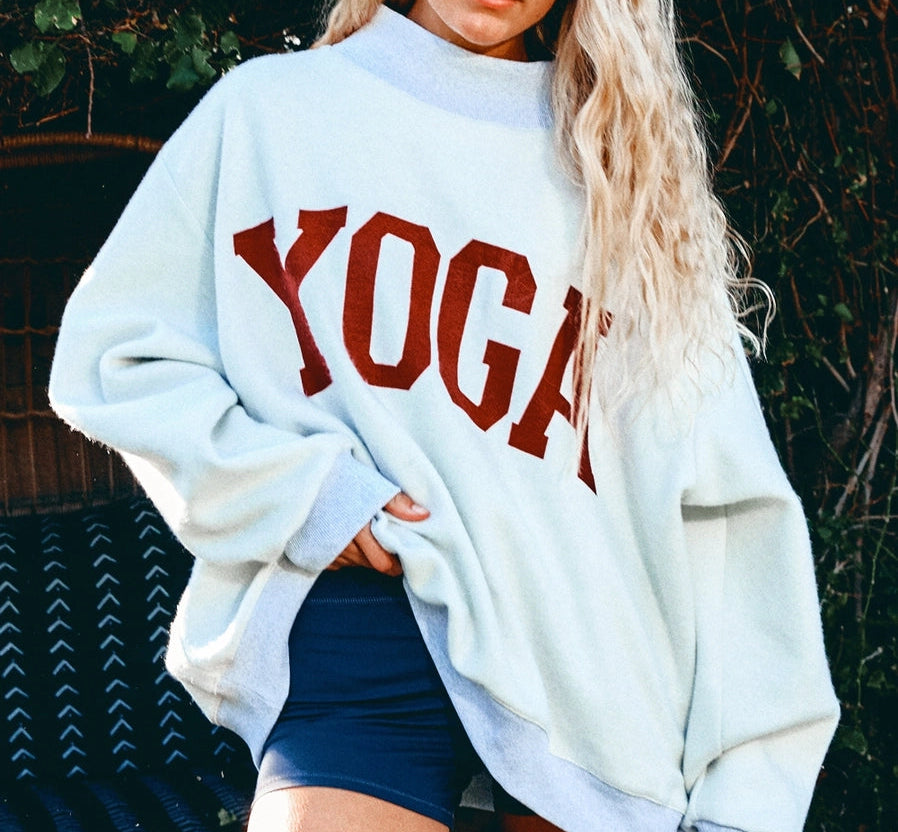 PILATES YOGA REVERSIBLE MOCKNECK