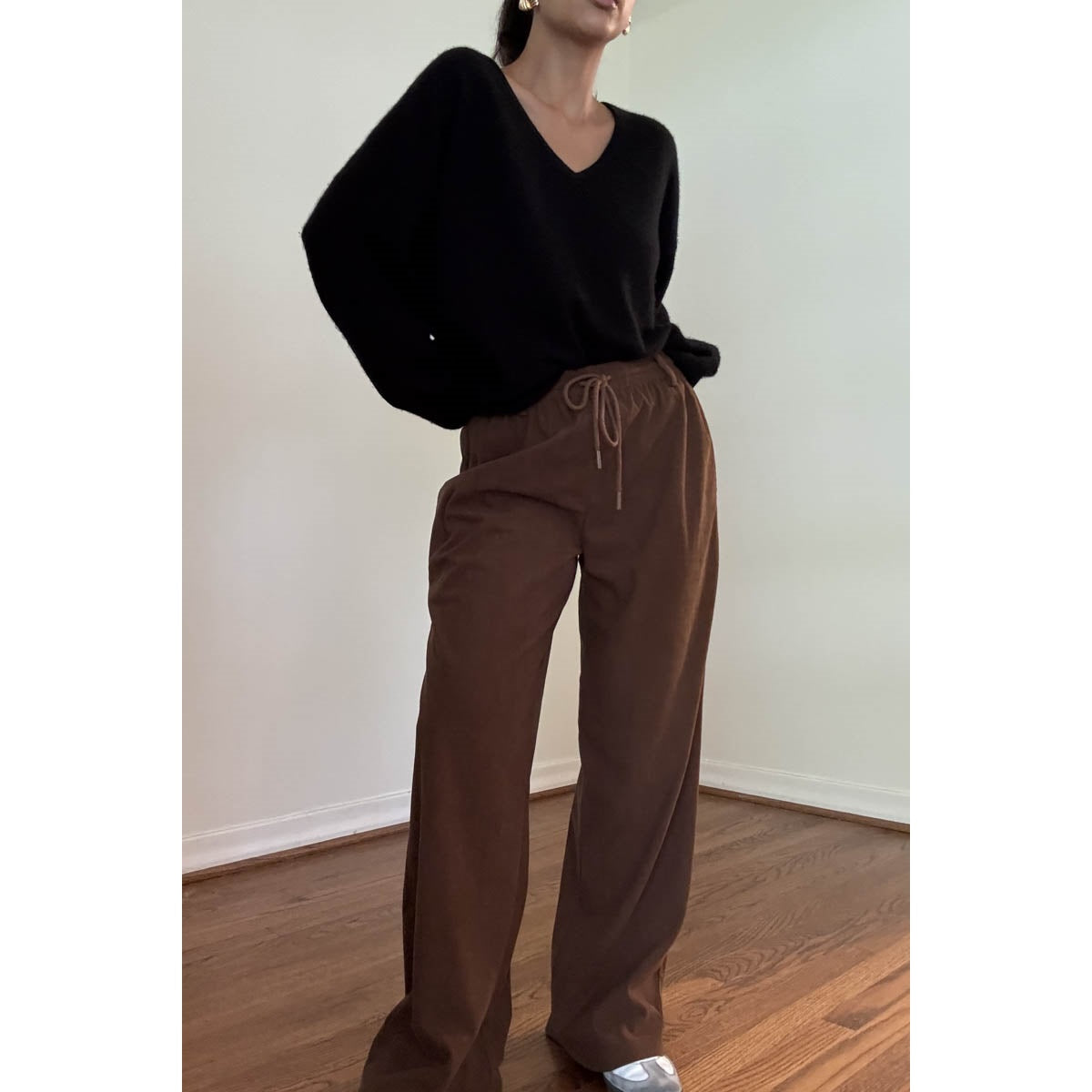 Teddy Cord Drawstring Pants