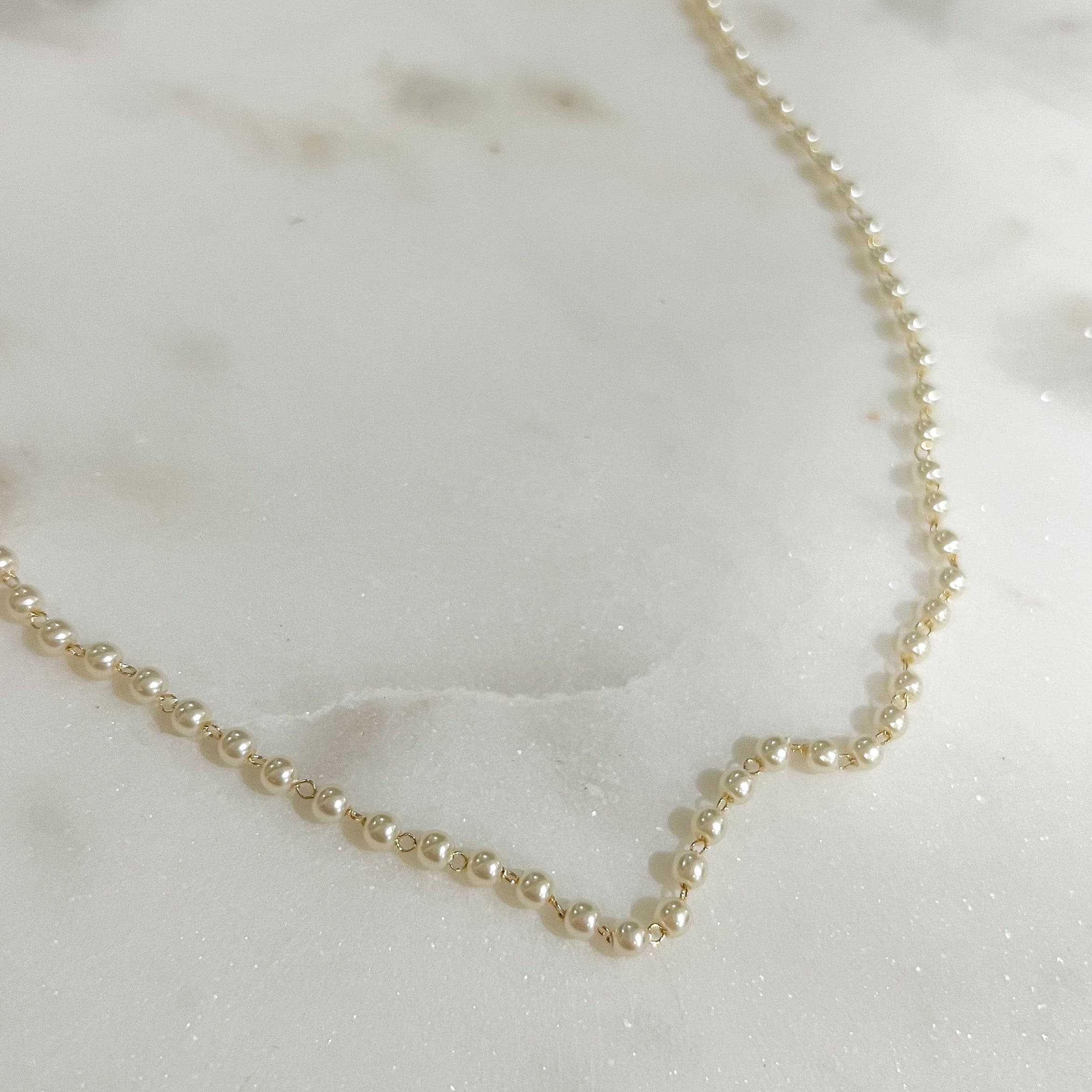 Dainty Pearl Necklace - Kasa Karly