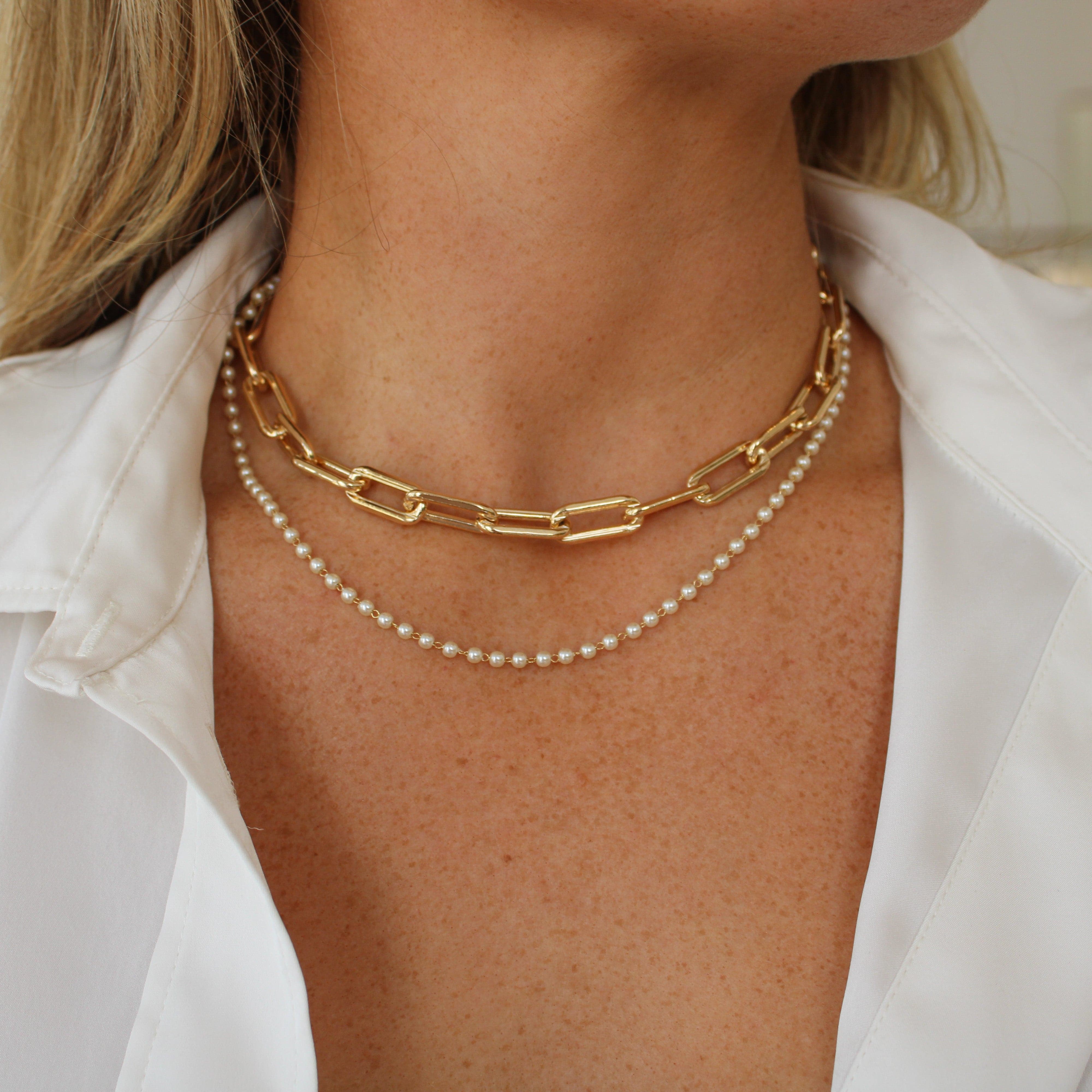 Dainty Pearl Necklace - Kasa Karly