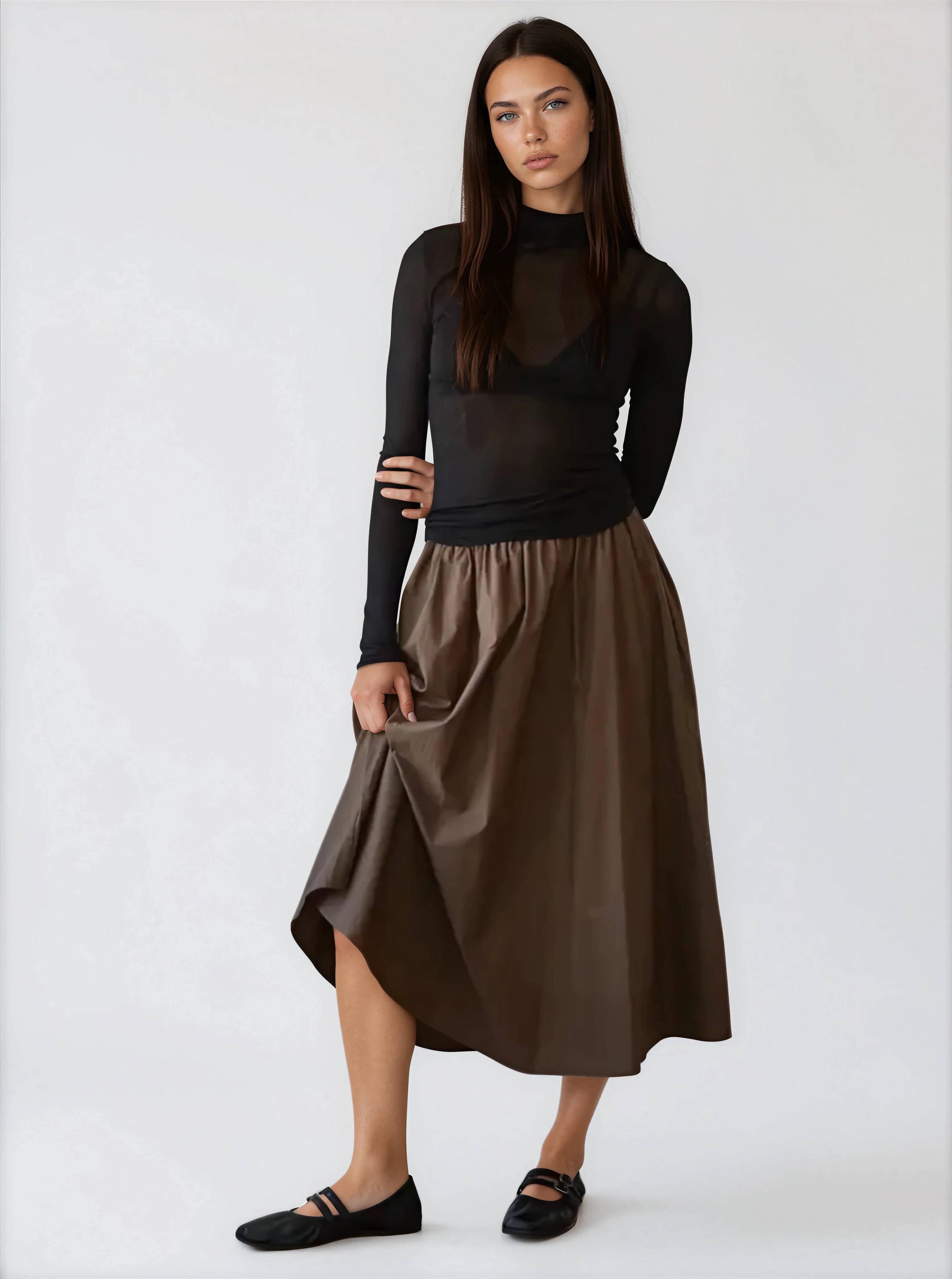Sheer Turtleneck