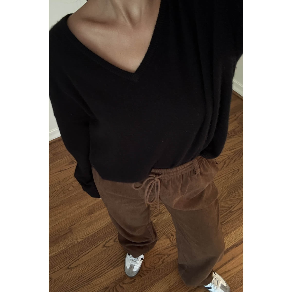 Teddy Cord  Drawstring Pants