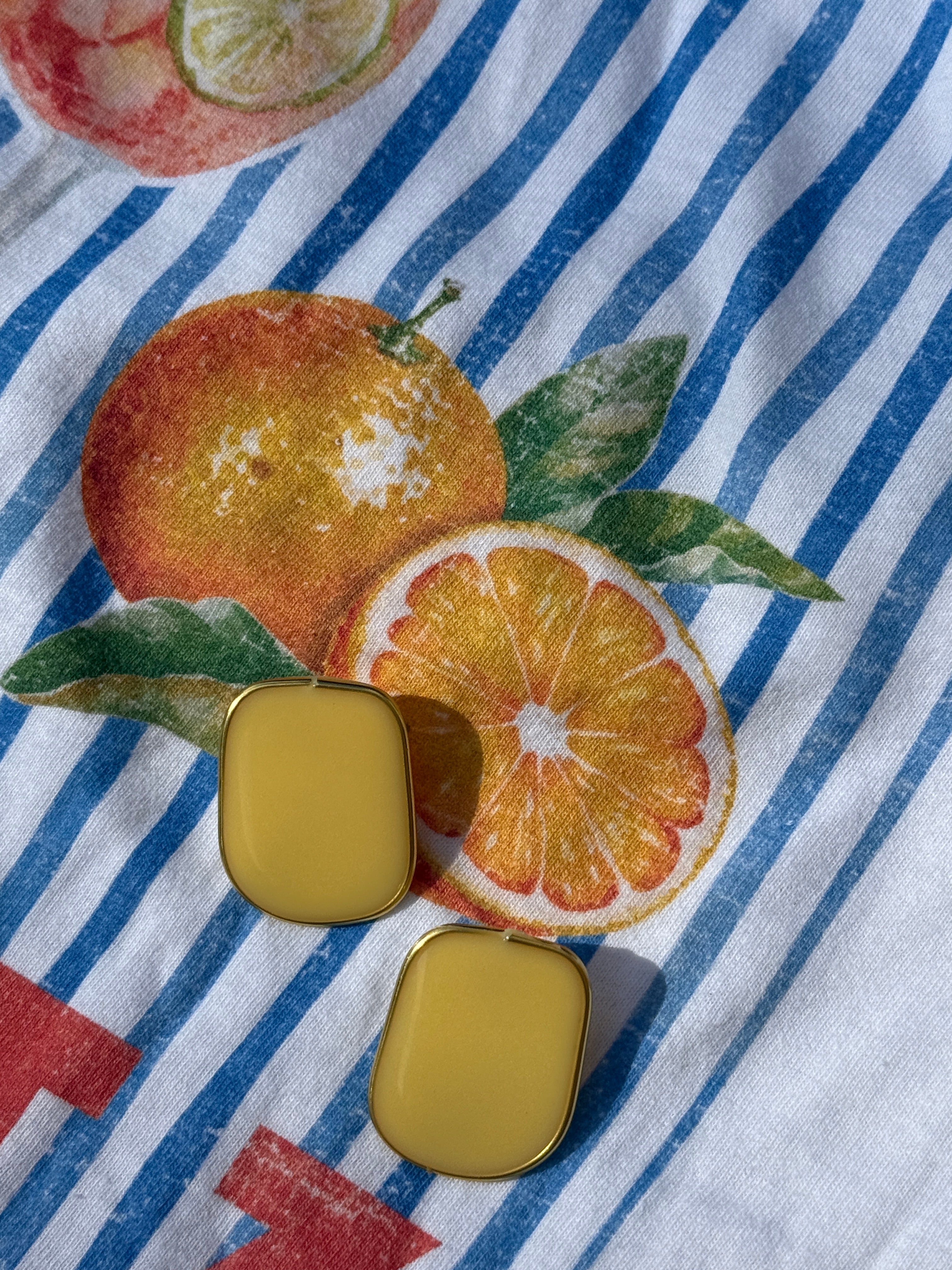 Mini Lemon Stud Earrings