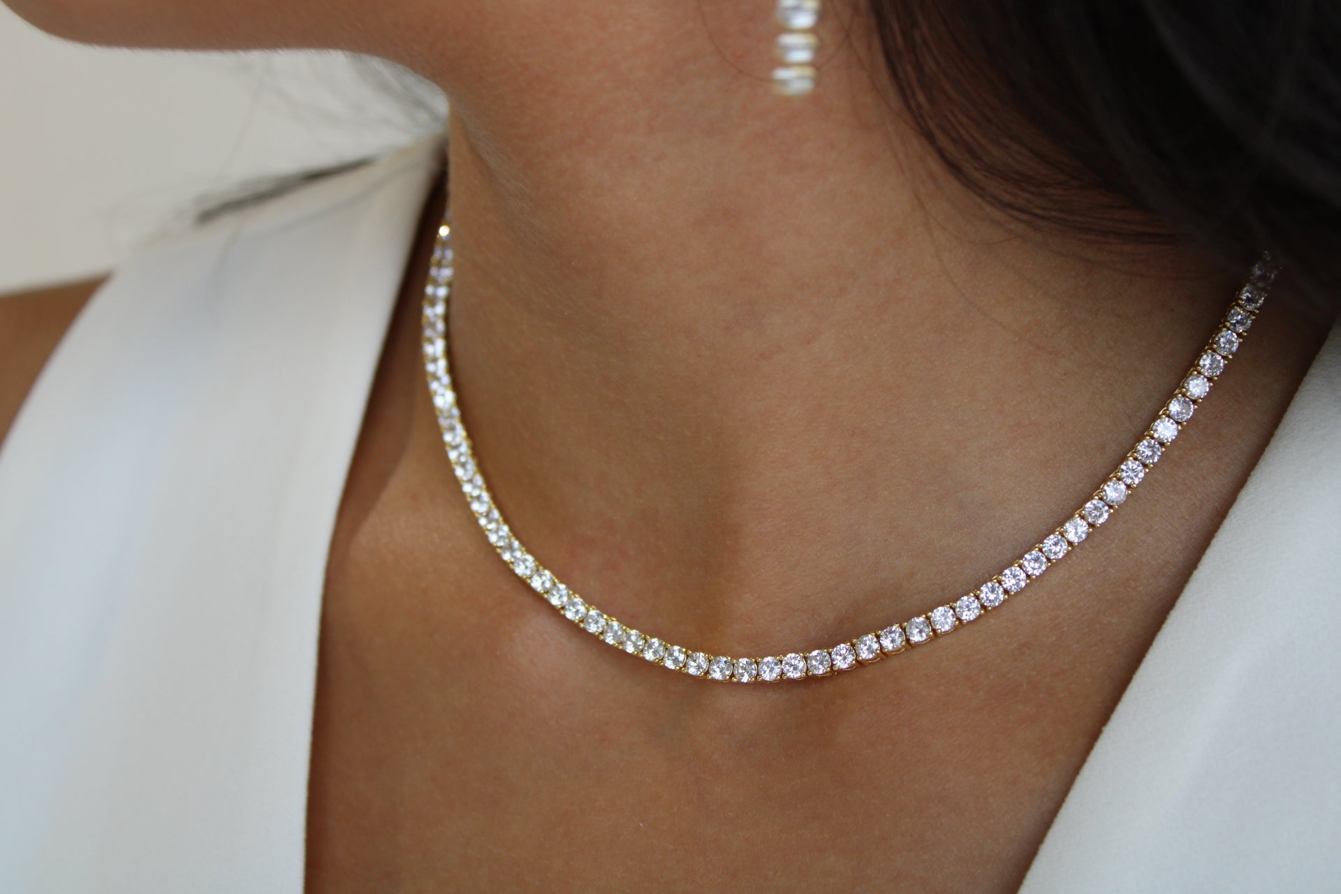 SIX FIGURE TENNIS NECKLACE