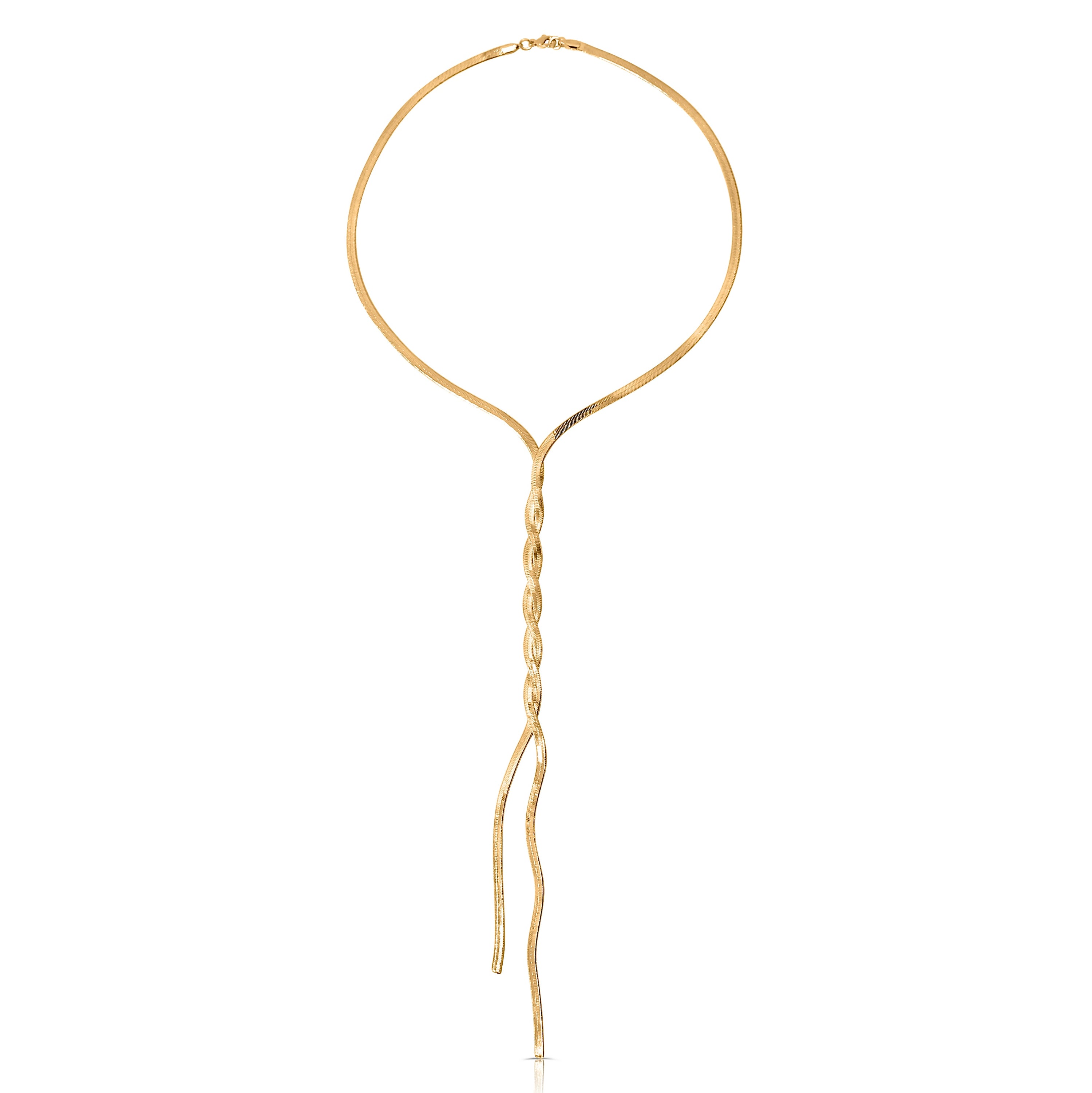 Herringbone Lasso Necklace