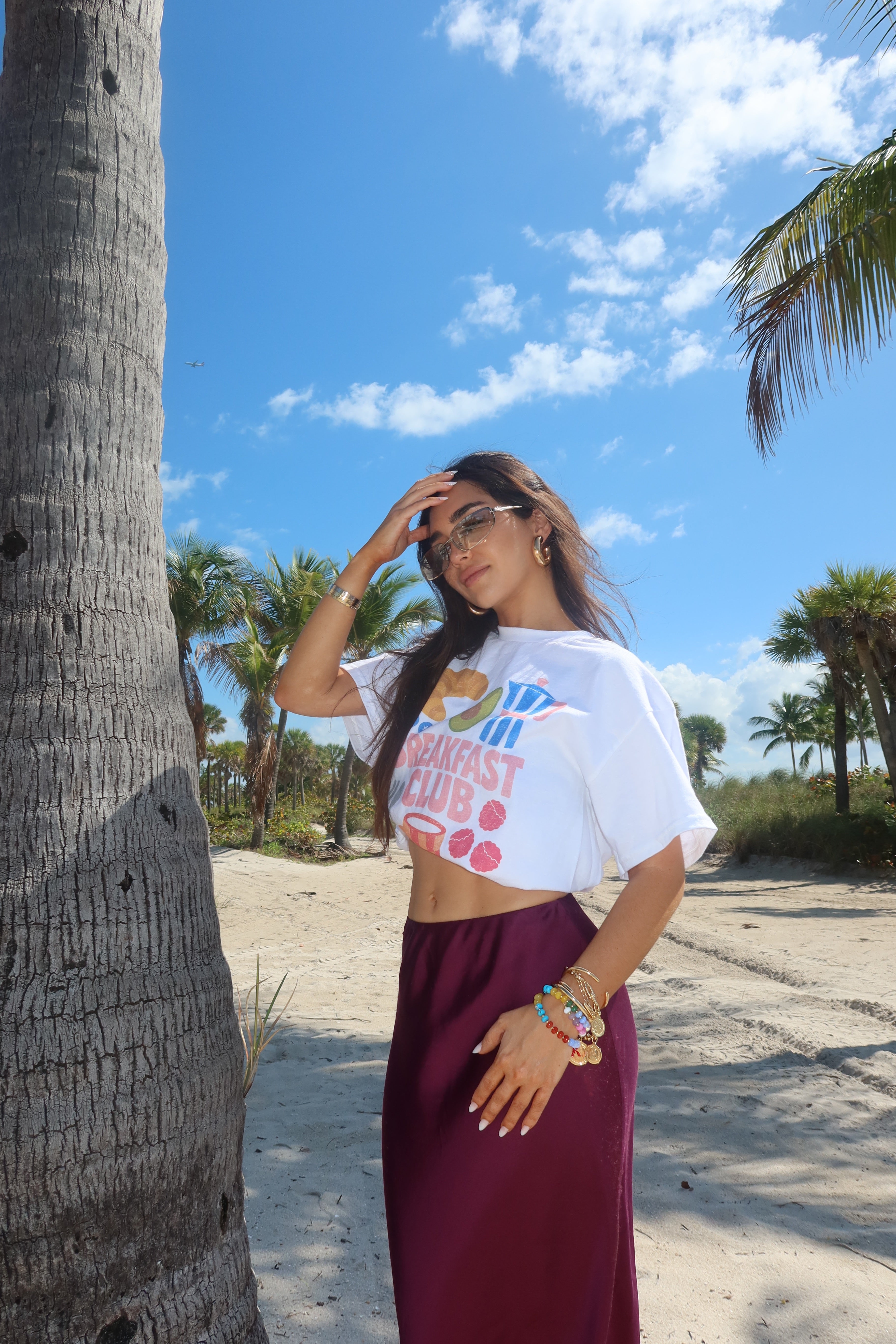SANGRIA SATIN SKIRT