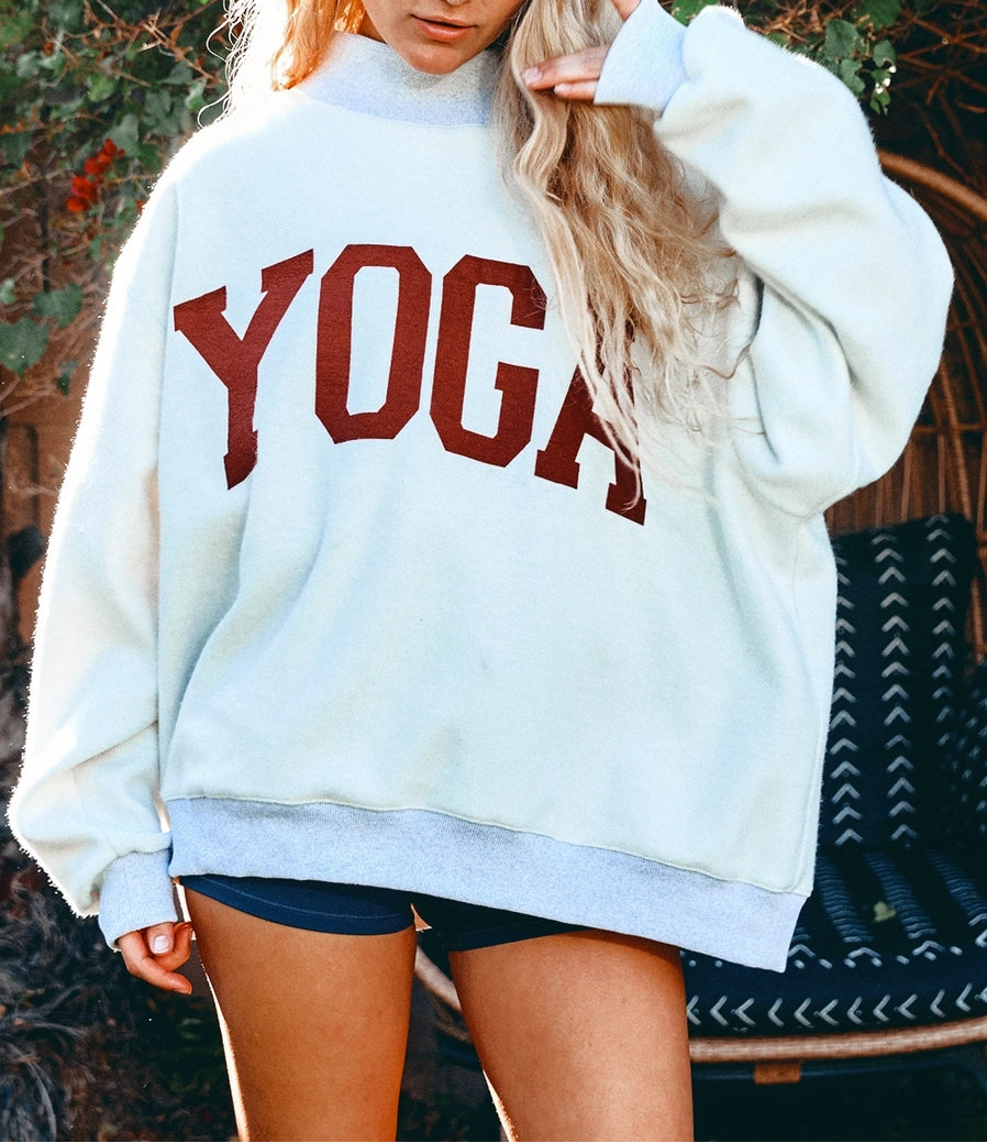 PILATES YOGA REVERSIBLE MOCKNECK